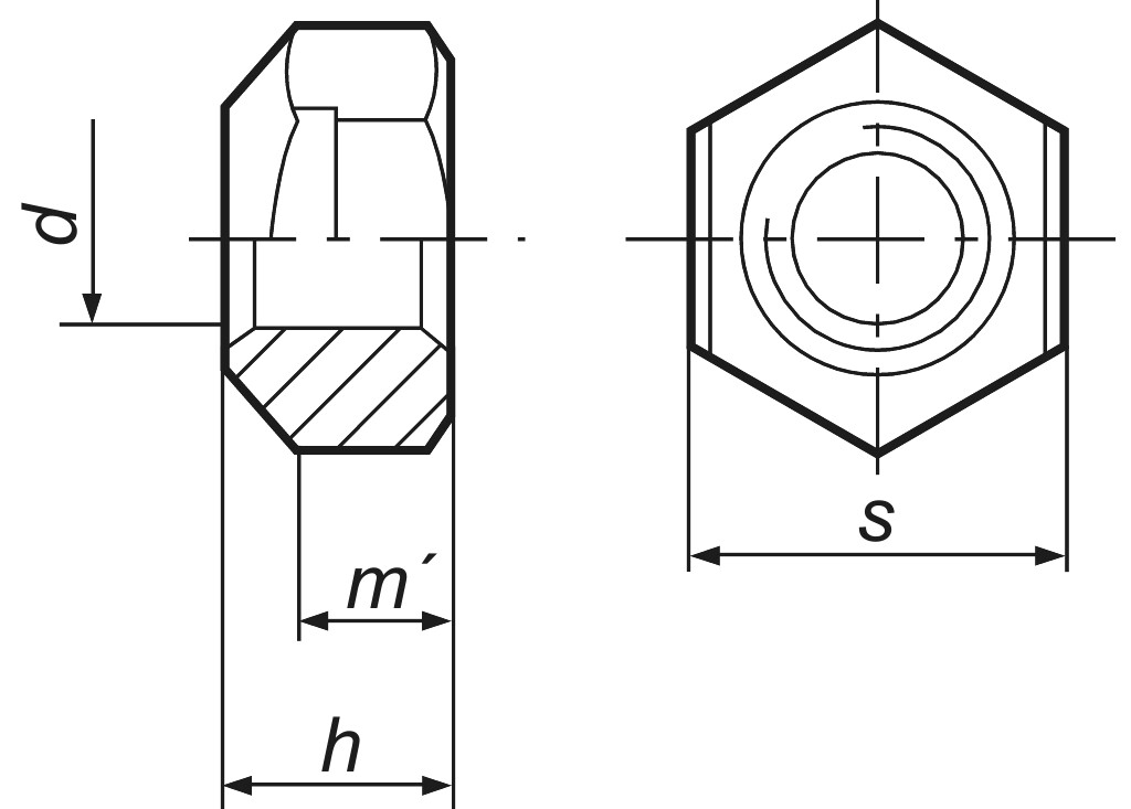 DIN 980  VM  4  Güte 8 verzinkt